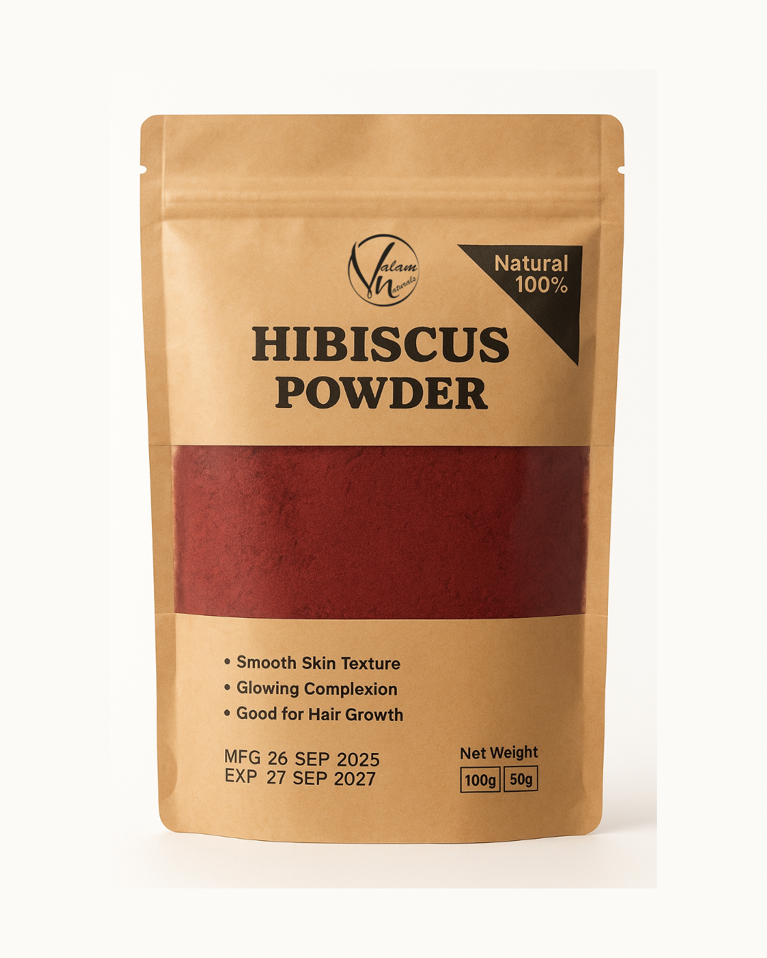 Organic Hibiscus Flower Powder in Pakistan | 100% Pure Herbal Powder for Hair & Skin