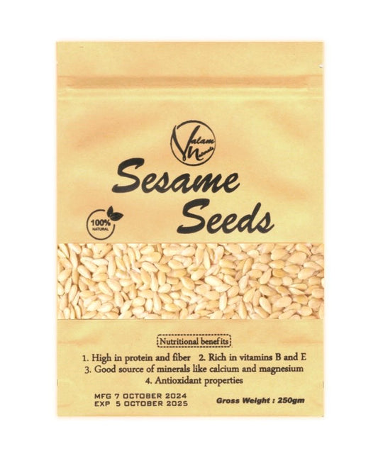 Safaid Til | Sufaid Till | White Sesame Seeds | 240 Grams